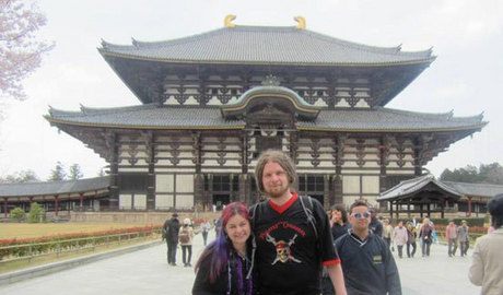 After seeing the Giant Budha at the Todai-Ji Temple in Nara